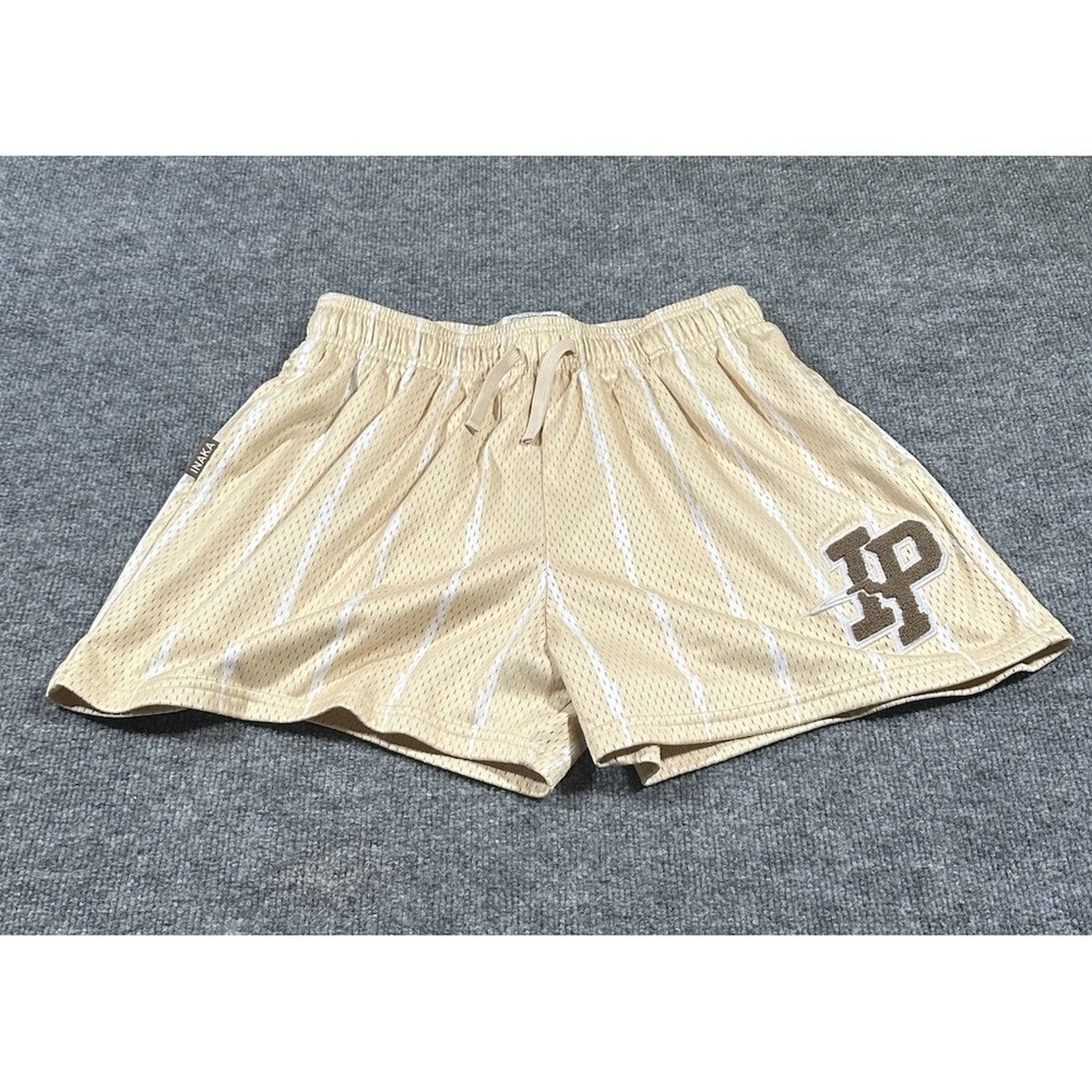 Inaka Power Men's XL Mesh Athletic Striped Shorts EUC